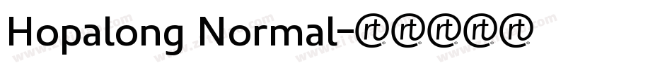 Hopalong Normal字体转换